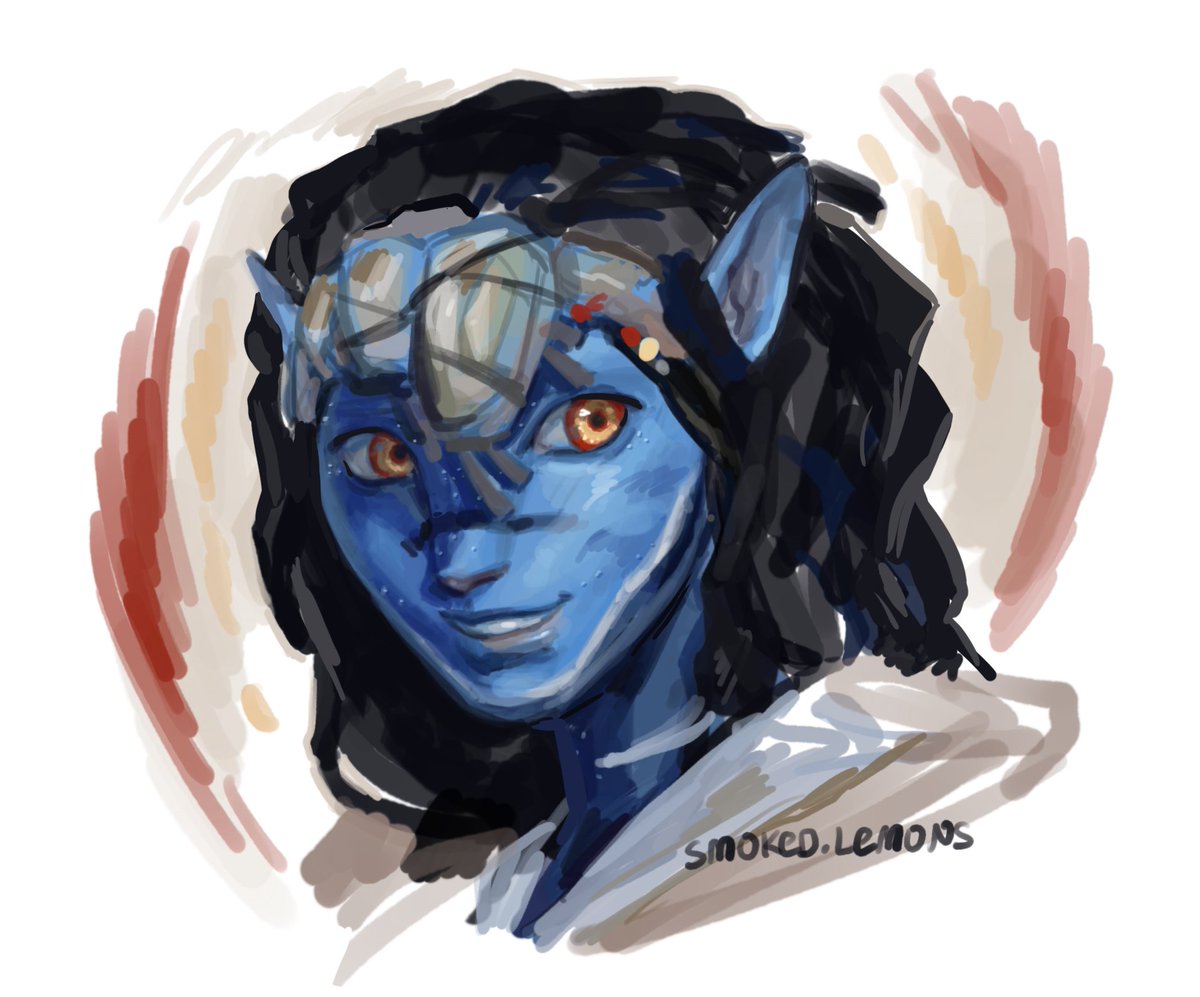 #AvatarFrontiersofPandora quick paint of my sarentu
