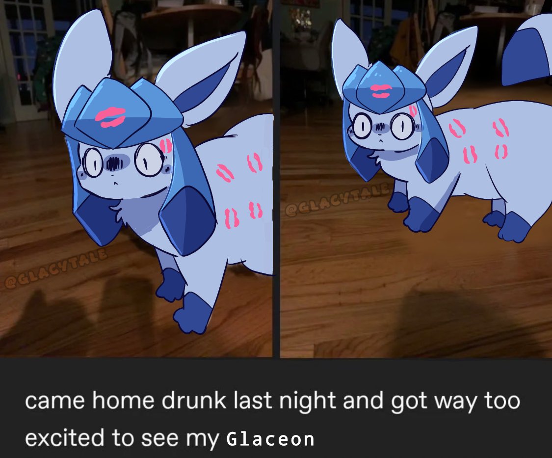 Glacytale_'s tweet image. Poor Glaceon...