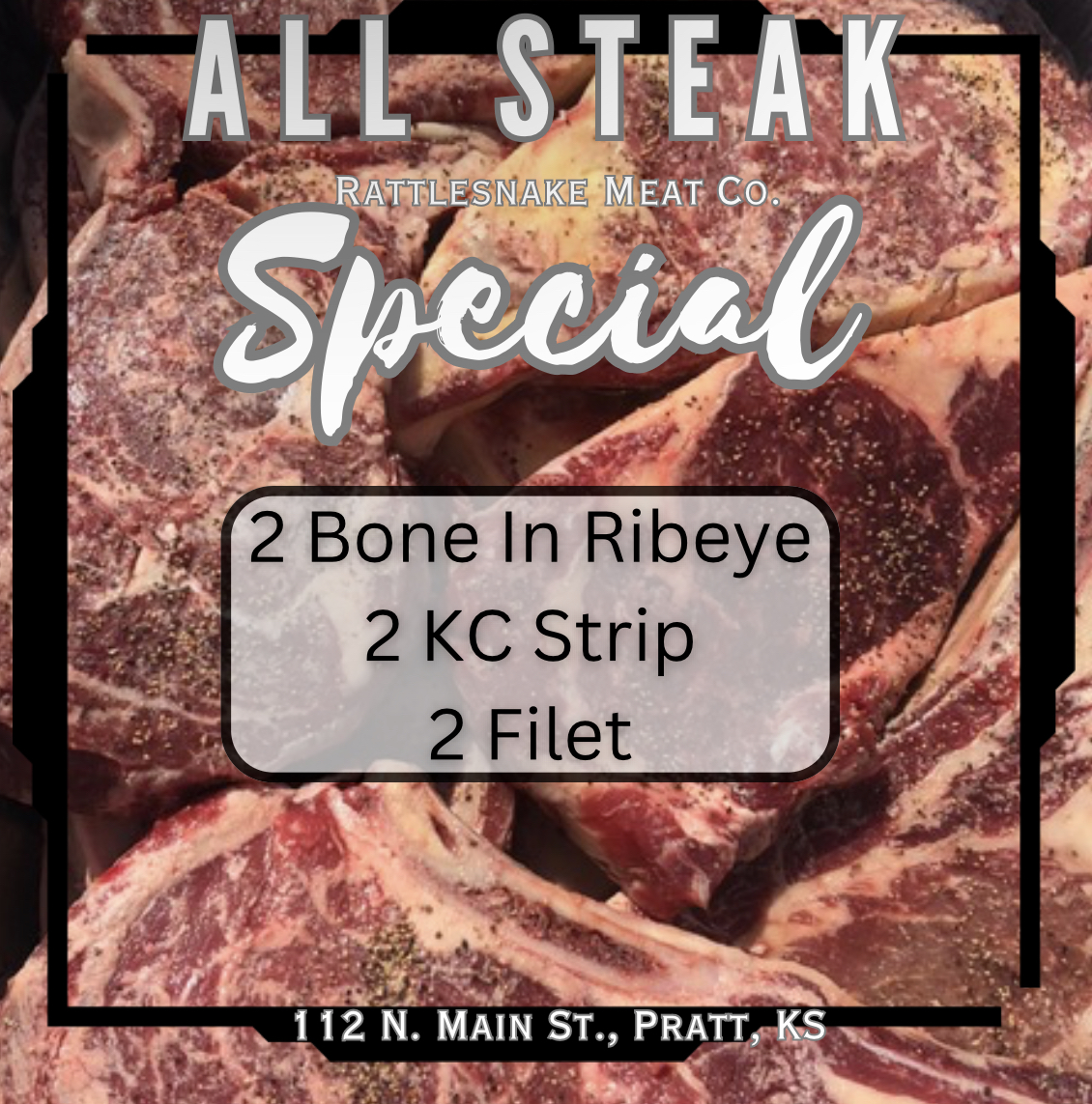 RattlesnakeMeat's tweet image. Ready to ship! We "rarely" have filets available. We updated inventory today. The All Steak is *almost* sold out. Another steak special sold out within two minutes of being up. Get these before they are gone! Link in the comments. #aged #steak #ribeye #filet