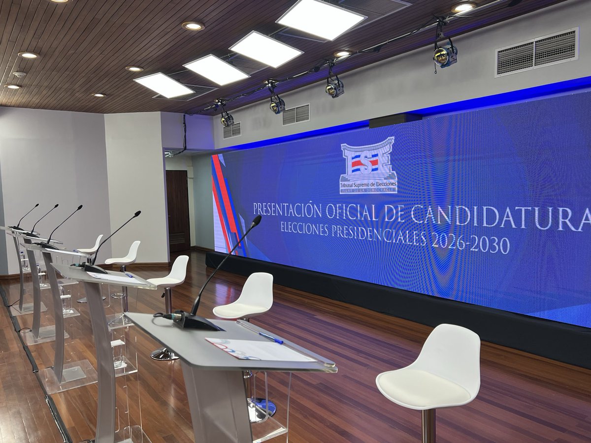 Todo listo ya para la cuarta noche de presentación oficial de las candidaturas a la Presidencia de la República en el Tribunal Supremo de Elecciones. Acompáñenos a las 7 pm por SINART Canal 13 y las plataformas digitales del TSE.