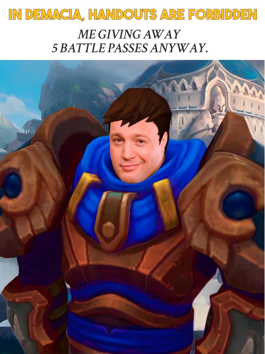 PikeOnAir's tweet image. Demacia doesn’t do handouts.
I do 😎

🎁 GIVEAWAY – Demacia Act 1 Battle Pass
I’m giving away 5 Battle Pass codes (worldwide 🌍)

✅ To enter:
➕ Follow @PikeOnAir 
❤️ Like
🔁 Retweet
💬 Comment the best Demacia Champion skin
🗓️ Winners announced Jan 23 – 4PM AEST

Good luck,…