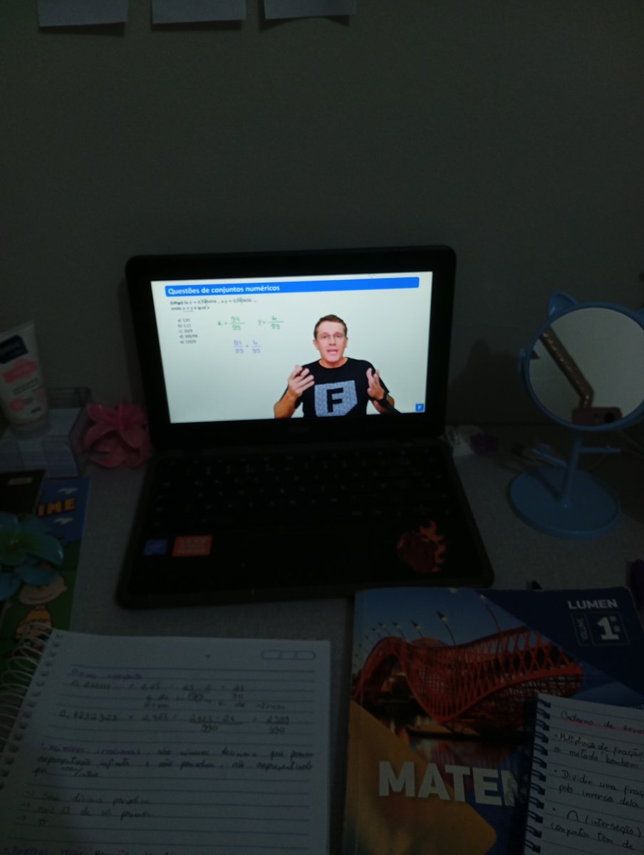 studyakisoba's tweet image. ๋ ࣭ ⭑ ✿֔ᮬ᳘ . study log  🌱
─ os estudos começaram por aqui! vi algumas aulas de matemática básica e resolvi exercícios de uma apostila antiga, estudei química básica (o que tenho mais dificuldade) mas não fiz exercícios
obs: comecei um caderno de erros
#studytwt #studytwtbr