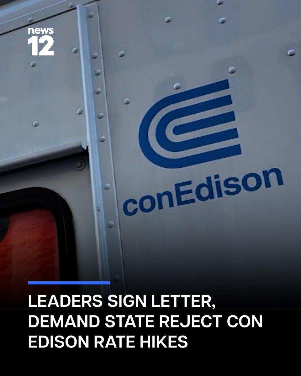 News12WC's tweet photo. ELECTRIC BILLS: Westchester officials are calling on the Public Service Commission to reject Con Edison's proposed rate hikes.
#News12 #ConEd #UtilityCost #Westchester #HudsonValley #RateHikes #EnergyCosts #News #LocalNews #LocalGovernment
https://t.co/x1PrTBSPoY https://t.co/308xdoHu0l
