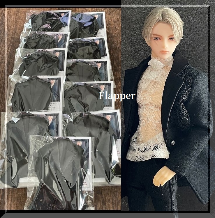 Flapper0919's tweet image. 本日
1/6 ウールジャケット単品購入
再販一部を発送致しました

レースカットソー只今製作中です