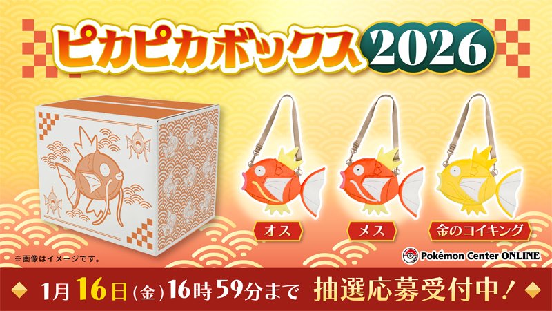 ピカピカボックス2026」追加抽選販売の応募受付が開始⚡ オス・メス
