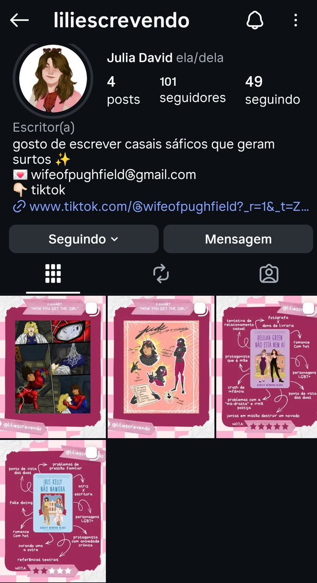 justLilizinha's tweet image. gente, pra quem n sabe ainda eu criei um insta literário onde compartilho mais das minhas leituras em tempo real e posto sobre minhas histórias!

quem ainda n segue e quiser me acompanhar, logo vai ser uma rede social muito importante para certos planos👀

instagram.com/liliescrevendo…