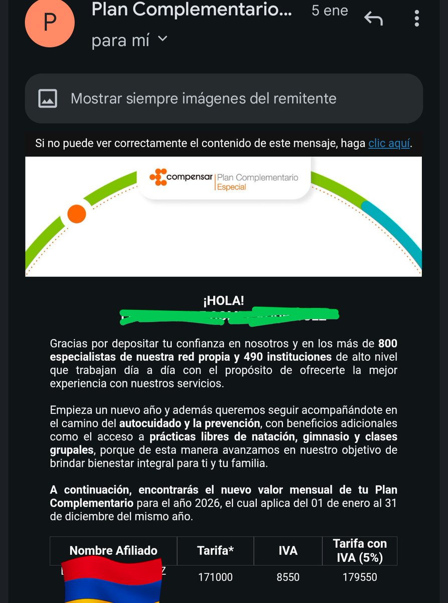 Por ejemplo el plan complementario de compensar subió aproximádamente un 13.6% y cada vez prestan un peor servicio <a href="/Supersalud/">Supersalud</a> <a href="/sicsuper/">Superintendencia de Industria y Comercio 🇨🇴</a> <a href="/cielo_rusinque/">Cielo Rusinque Urrego🇨🇴🇫🇷</a>