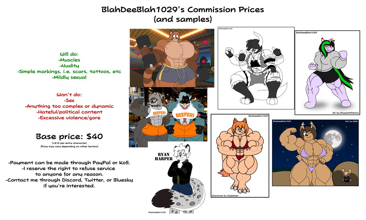 Updated commission pricing