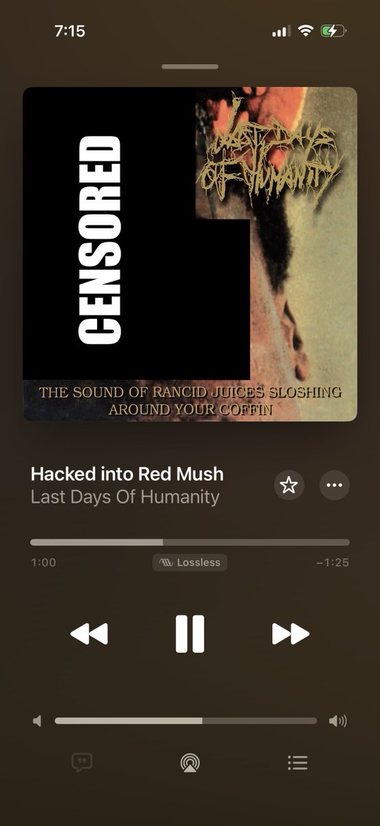 bentheiser's tweet image. You know the album is good when the album art needs to be censored