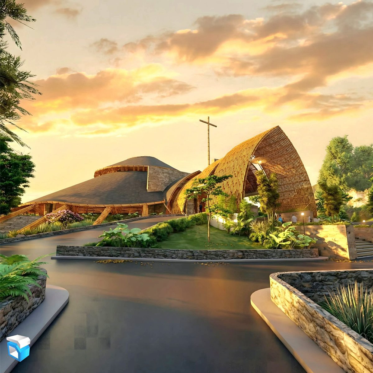 leoudtohanINQ's tweet image. LOOK: The design of the St. Vincent Ferrer Bamboo Church in Cabawan, Tagbilaran City, Bohol — the first bamboo church in the country — features a salakot-inspired form with flowing lines echoing the Loboc River and Chocolate Hills.

Images: Erven Digal