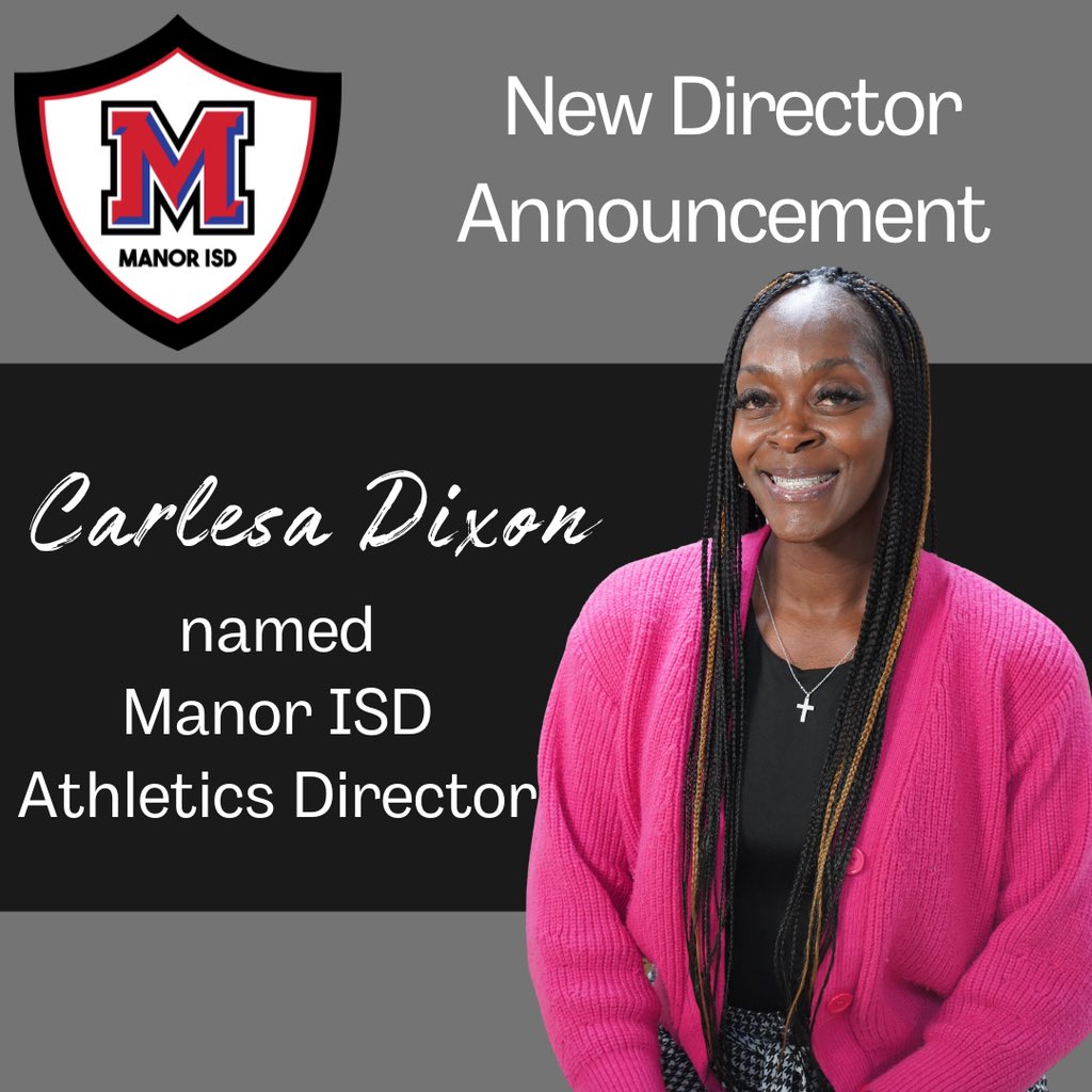 Welcome AD Dixon to WAMM Nation🐎

Manor ISD Selects Carlesa Dixon as Next Athletic Director!

facebook.com/share/p/1YpiHg…