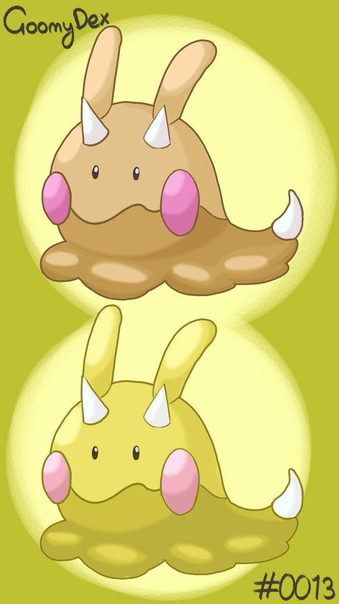 Daily Art Day 13. Goomy mixed with Weedle for the GoomyDex.
Wanted to try something different for the colouring/shading. Not too sure if I really vibe with it tbh but I wanted to give it a go anyway.