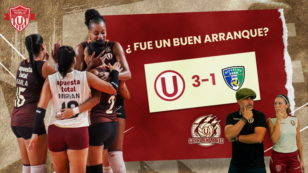 ColectivoWORLD's tweet image. 🚨 ¡ARRANCAMOS GANANDO! 🔥

Las Pumas vencieron 3-1 a Soan en el inicio de la 2da ronda | GARRA EN LA RED

Arrancó la segunda ronda de la Liga Peruana de Vóley y las 'Pumas' empezaron rugiendo. En esta edición de GARRA EN LA RED, analizamos al detalle la victoria de @VoleyU1924…