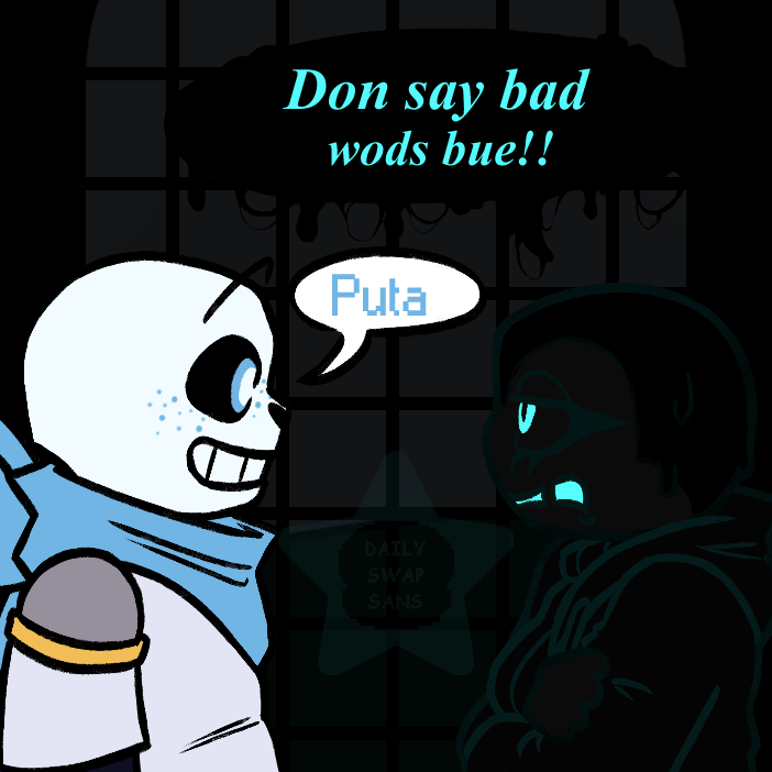 DailySwapSans's tweet image. *DAY 430
guest artist: @MaeBeanie 
#utmv #underswap #nightmaresans