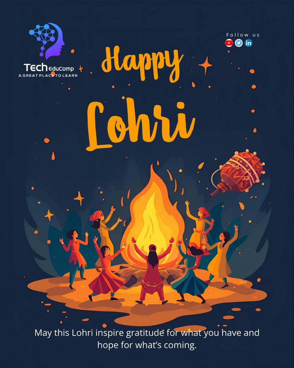 TechEduComp's tweet photo. 🔥 “Lohri is a reminder that consistency, community, and gratitude fuel lasting success.” 🌾

#HappyLohri #lohrivibes #Consistency #Community #FestiveSeason https://t.co/gUnJTELlnA