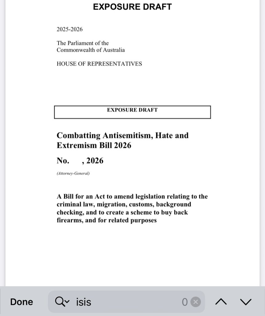 ChrisLXXXVI's tweet image. “Combatting Antisemitism, Hate and
Extremism Bill 2026.”

Islam or ISIS not mentioned once.

Nazis mentioned twice.

144 pages of deliberate obfuscation.