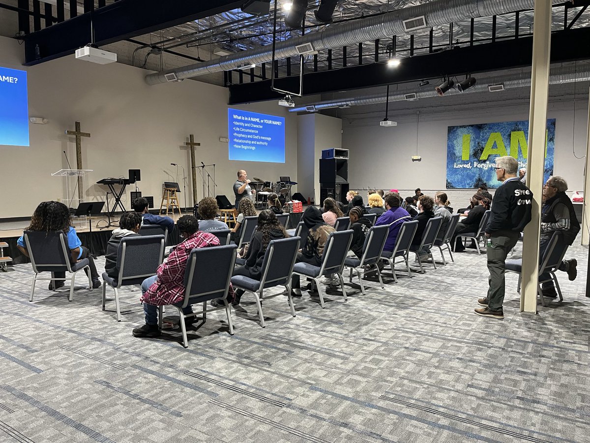 str8st's tweet image. Thankful as we started a new year, Pastor Derek Gordon has started a new series about your Name. Pray as we strive to know more about each student, how to pray, how to help and better serve. Everyone has a Name badge that Pastor Derek made. Please keep praying and sharing.