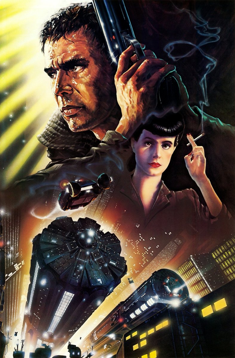 cimerians's tweet image. classic 'Blade Runner' movie poster by John Alvin (1982)
#80s #Bladerunner