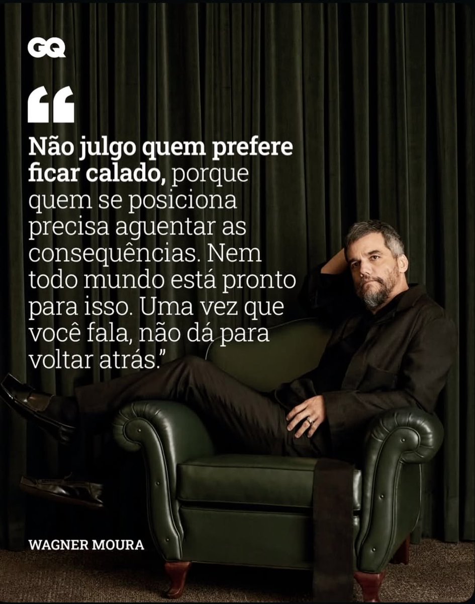 arc_maiana's tweet image. A arrogância da extrema-direita é um projeto de empobrecimento, eles atacam figuras como Wagner Moura porque temem o poder transformador da cultura. Celebrar sua vitória é golpear esse pensamento pequeno e autoritário, é também afirmar que o Brasil não é o quintal fechado de seus…