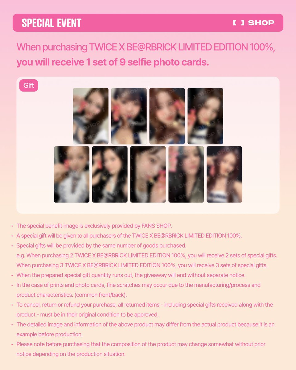 the_FANSSHOP's tweet image. TWICE's 10TH ANNIVERSARY COLLABORATION
TWICE x BE@RBRICK LIMITED EDITION 100%

2nd Sale Coming Soon❤️

📅1.13 TUE 14:00 - (KST)
🌐bit.ly/455l3sr

@twicetagram (@medicom_toy)

#베어브릭 #bearbrick
#트와이스 #TWICE #원스 #ONCE
#TWICE_10TH_ANNIVERSARY #10VE_UNIVERSE…