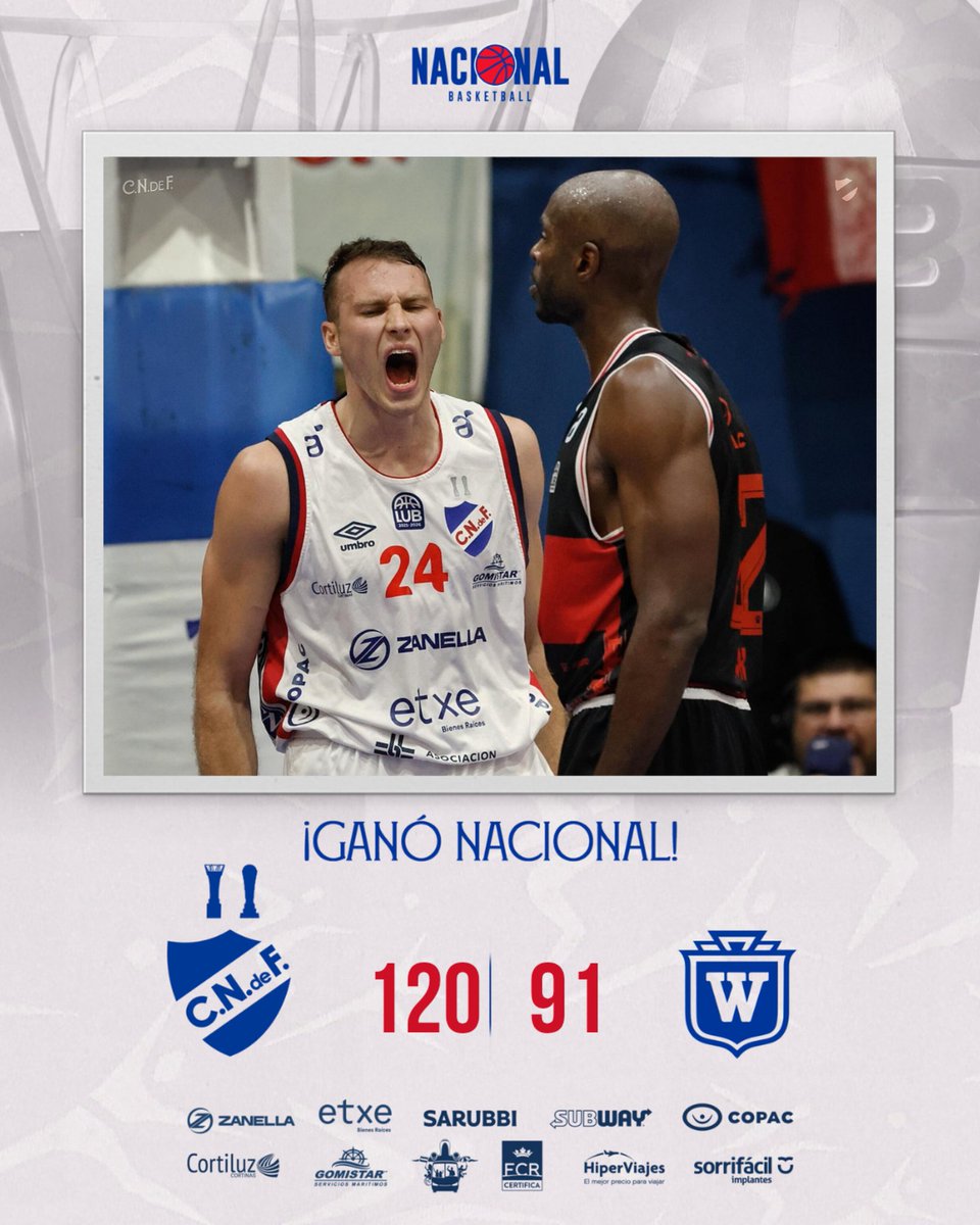 ¡𝗚𝗔𝗡𝗢́ 𝗡𝗔𝗖𝗜𝗢𝗡𝗔𝗟! 🔵⚪️🔴 

#Nacional 1️⃣2️⃣0️⃣ - 9️⃣1️⃣ Welcome