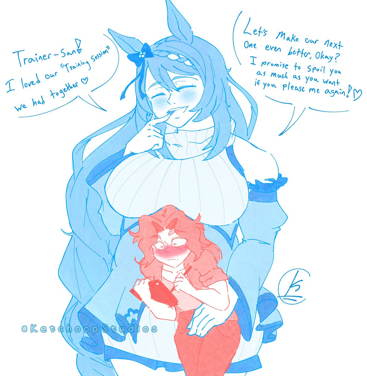 KetchoopStudios's tweet image. Yume art repost

Special training 🩵