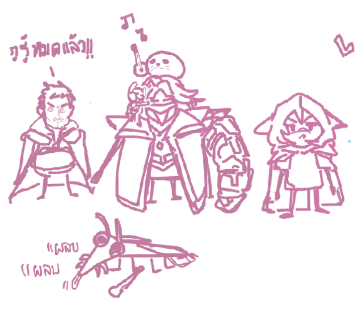 my lovely uncanny DnD party
