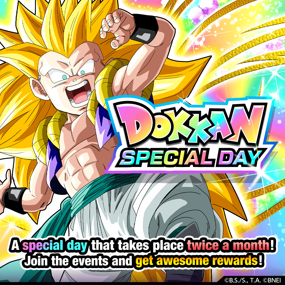 dokkan_global's tweet photo. The 14th (PST) and 29th (PST) of Every Month Are Dokkan Special Days!
Complete the 24-hour-only special missions to get awesome rewards including Dragon Stones!

[For more details, please kindly check out the in-game announcement.]
#dokkanbattle #dokkanbattleglobal #dokkan
#dragonball #dragonballz #dbz #dragonballsuper #dbs
#dbGT #dragonballGT