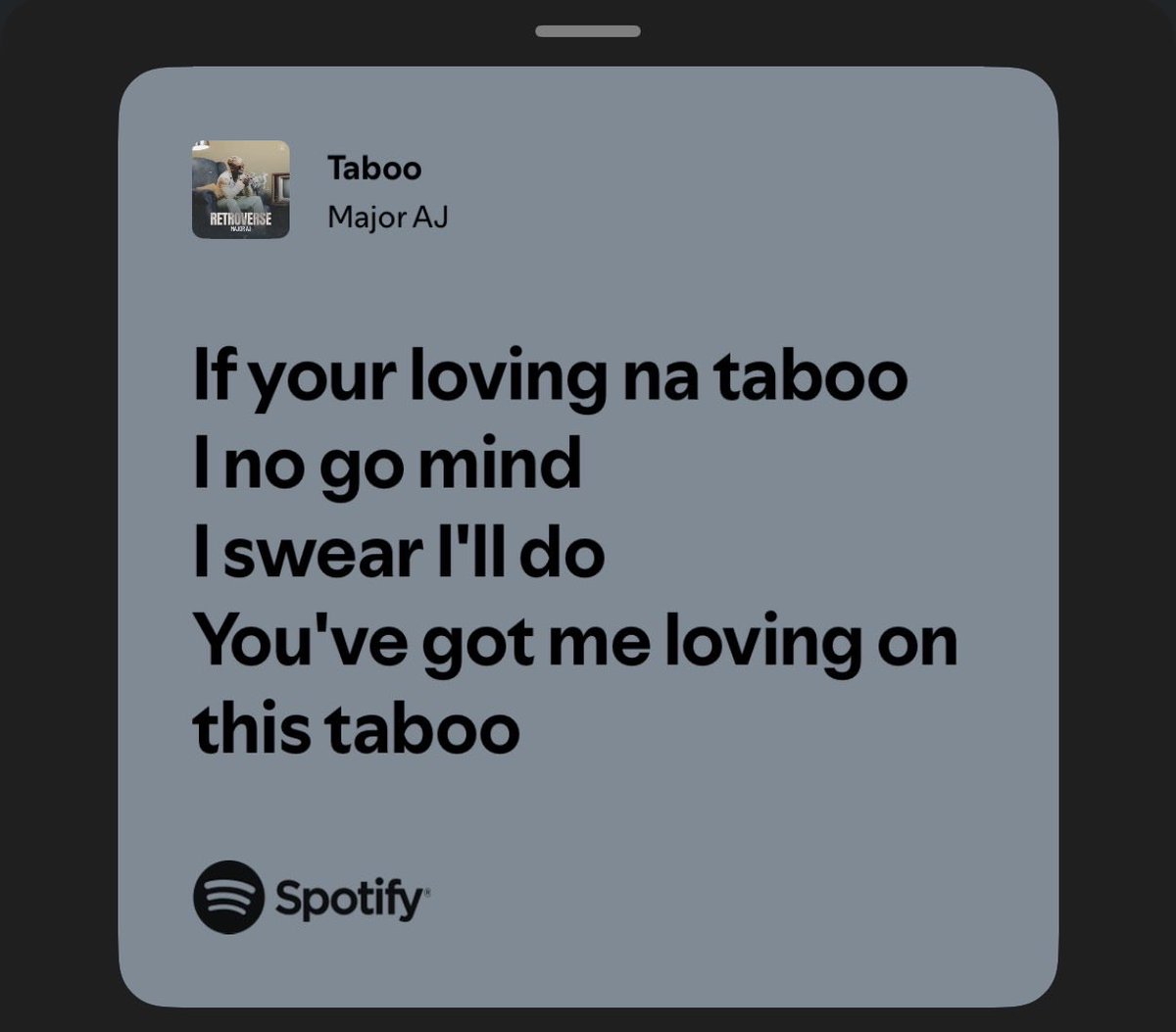 Majorgengster's tweet photo. Even if your loving na Taboo! I no go mind iswear I do! - Major AJ (Taboo) 

Still a banger!🔥🔥 https://t.co/LYfCSMw12t