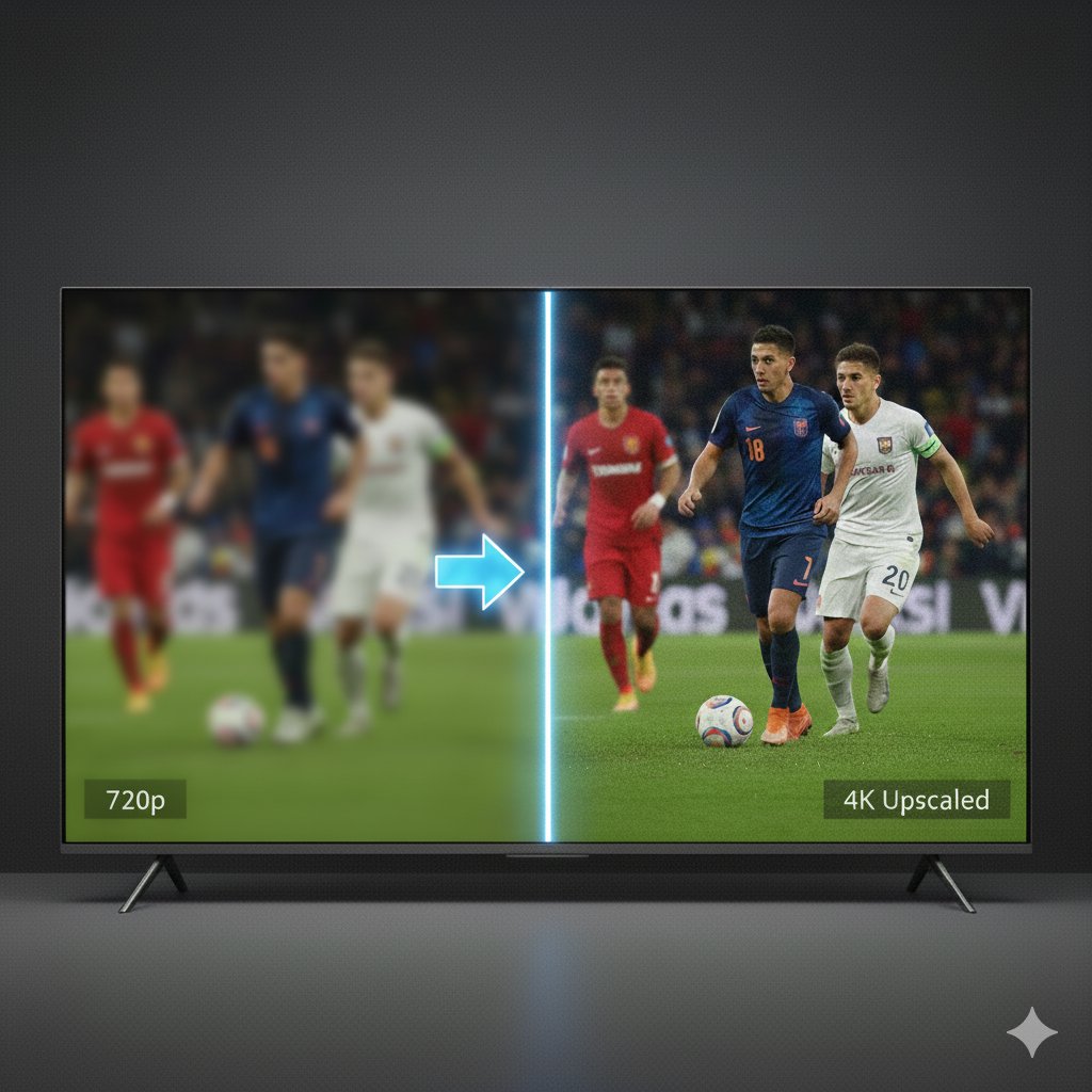 LocalTel's tweet image. Did you know that most TV content is still delivered to you at 720p? "Upscaling" fills in the dots to allow lower resolution content to take advantage of your higher resolution screen. Generally, premium brands like Sony, LG and Samsung have better upscaling capabilities.