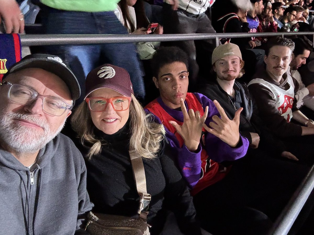 At the game with my crew. First half was ugly, but the second half’s been much better! GO <a href="/Raptors/">Toronto Raptors</a>