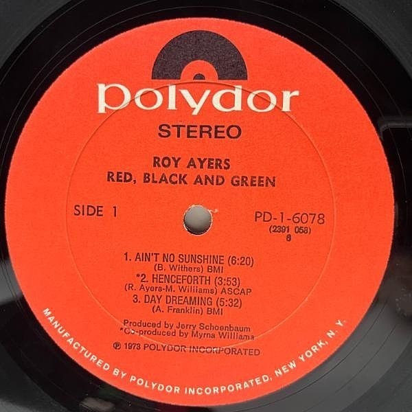 美盤!! USオリジナル 初版 赤ラベ STERLING刻印 ROY AYERS UBIQUITY