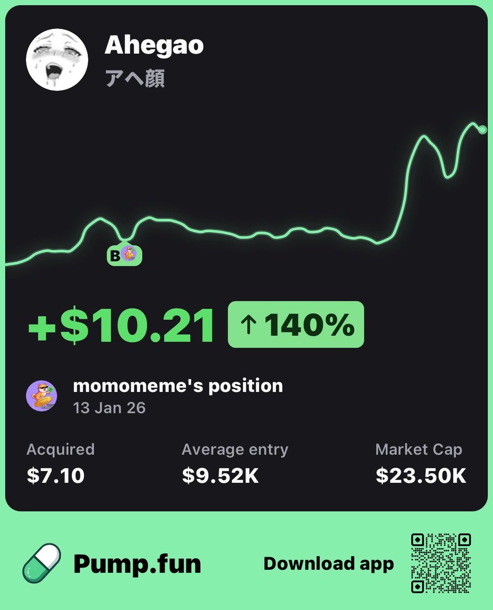 duyvometa's tweet photo. https://t.co/SVofHQiOsZ
🚀 NEXT GEM DETECTED! Don't blink or you'll miss the moon!
#PumpFun #MemeCoin #CryptoGains #SolanaSummer #duyyt https://t.co/w972dzfMca