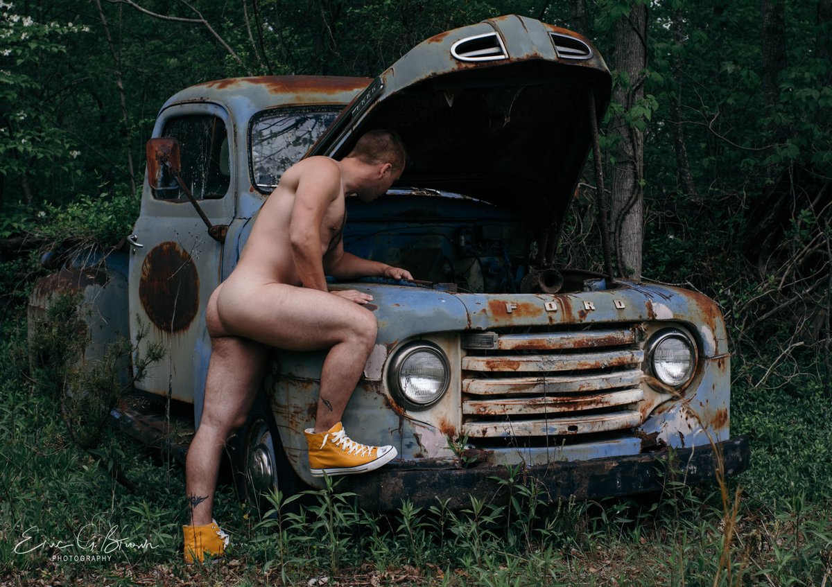 Check under the hood…photo shoot with Steven.