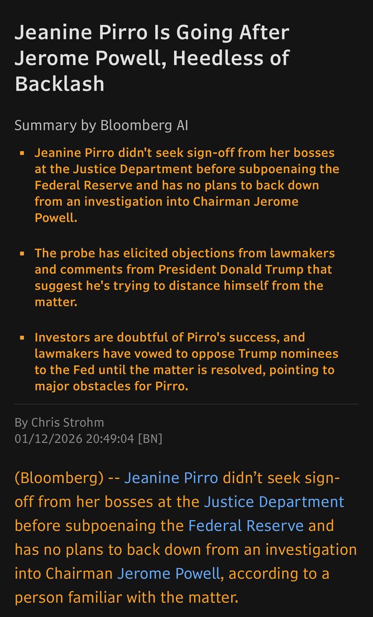 Powell probe plot thickens.