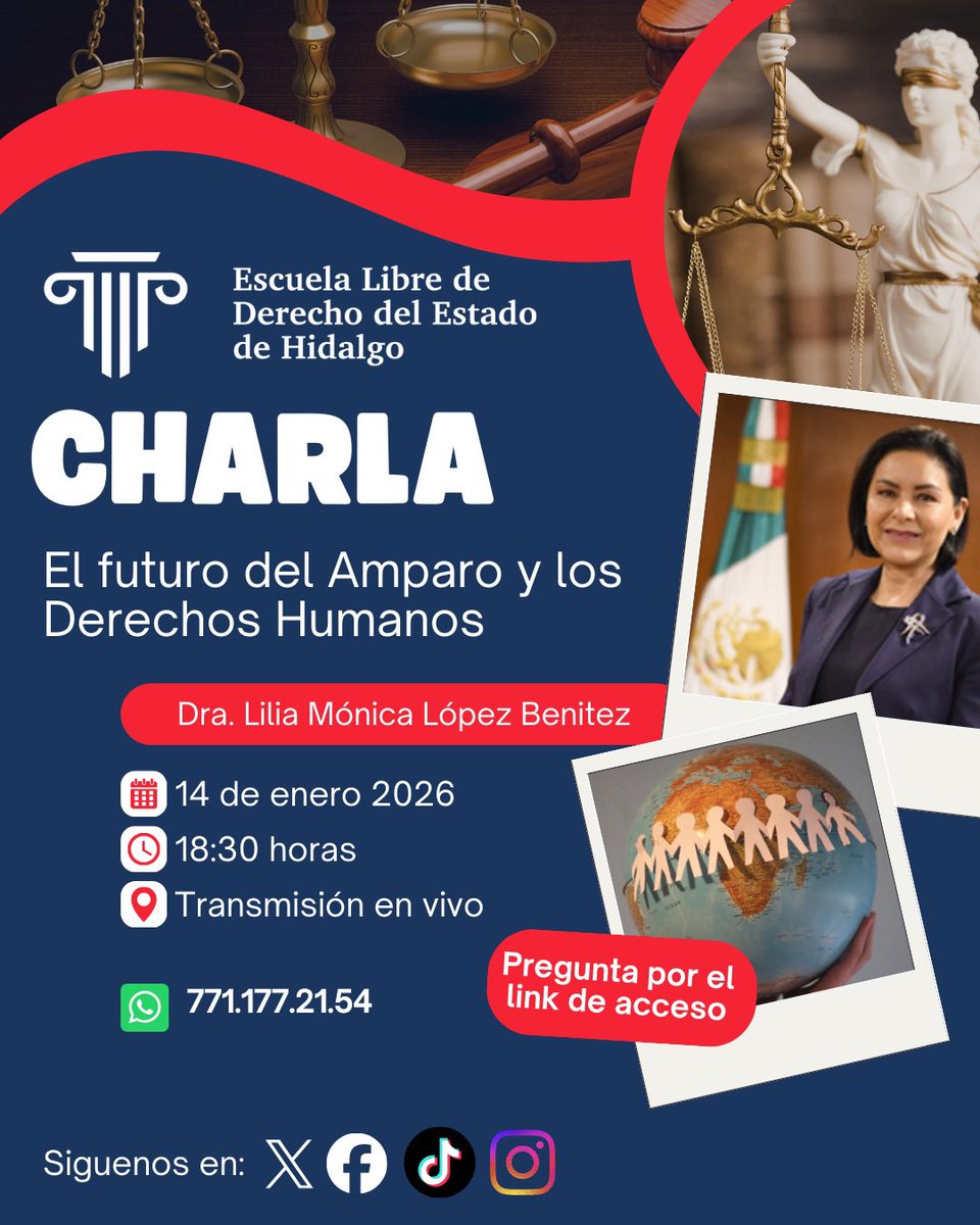 Nos vemos el miércoles para platicar sobre el futuro del juicio de amparo y los derechos humanos.