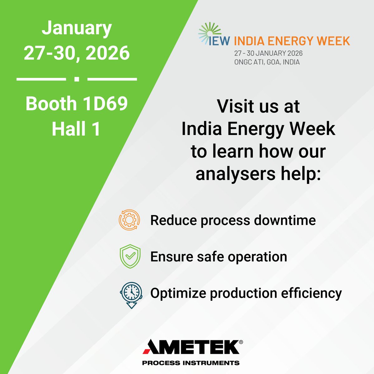 AMETEKPI's tweet photo. We're prepping for India Energy Week in Goa! 

Will we see you there? Be sure to stop by our booth and talk to Anantha about how we can help with your process analysis needs. 

Learn about the event: https://t.co/tlVNP8VTgy

#ametek #indiaenergyweek #processanalysis https://t.co/y5M1qeacma