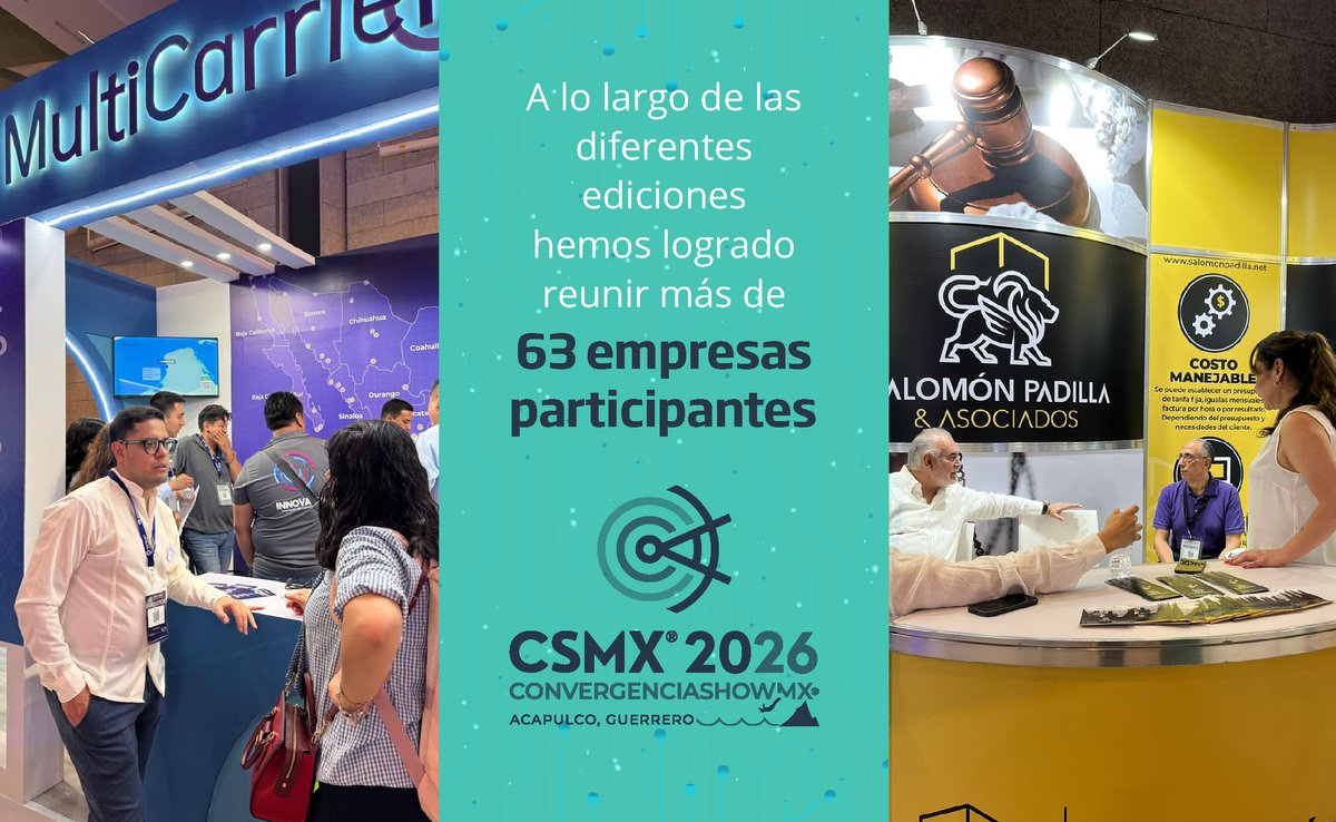 Las empresas participantes tienen la oportunidad de mostrar sus servicios, infraestructura y soluciones tecnológicas ante un público calificado, compuesto por directivos, ingenieros, desarrolladores, líderes del sector, entre otros. 
📌 Más información: csmx.online