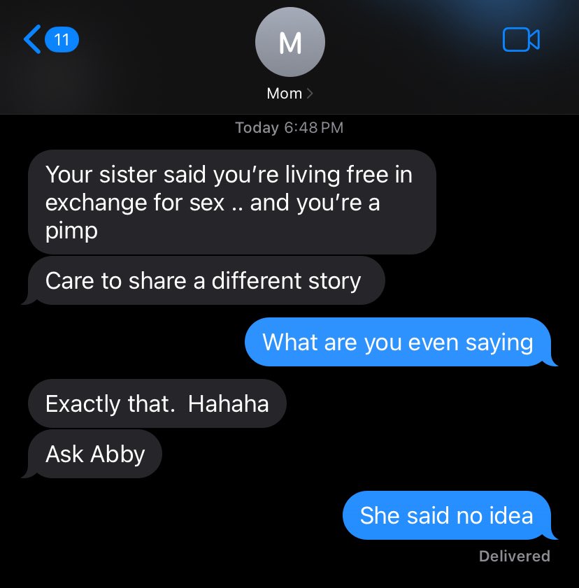 bearkun's tweet image. Why did my mom say this and why is my sister rage baiting her