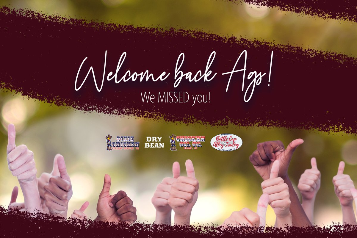 thedixiechicken's tweet photo. The Dixie Chicken misses you!

Welcome back, AGS! The pitchers are cold, the floors are sticky, and the memories are waiting to be made.

Let’s get this semester started the right way … where legends are made, stories begin, and pitchers never stay full for long. https://t.co/wTPbkInFdK