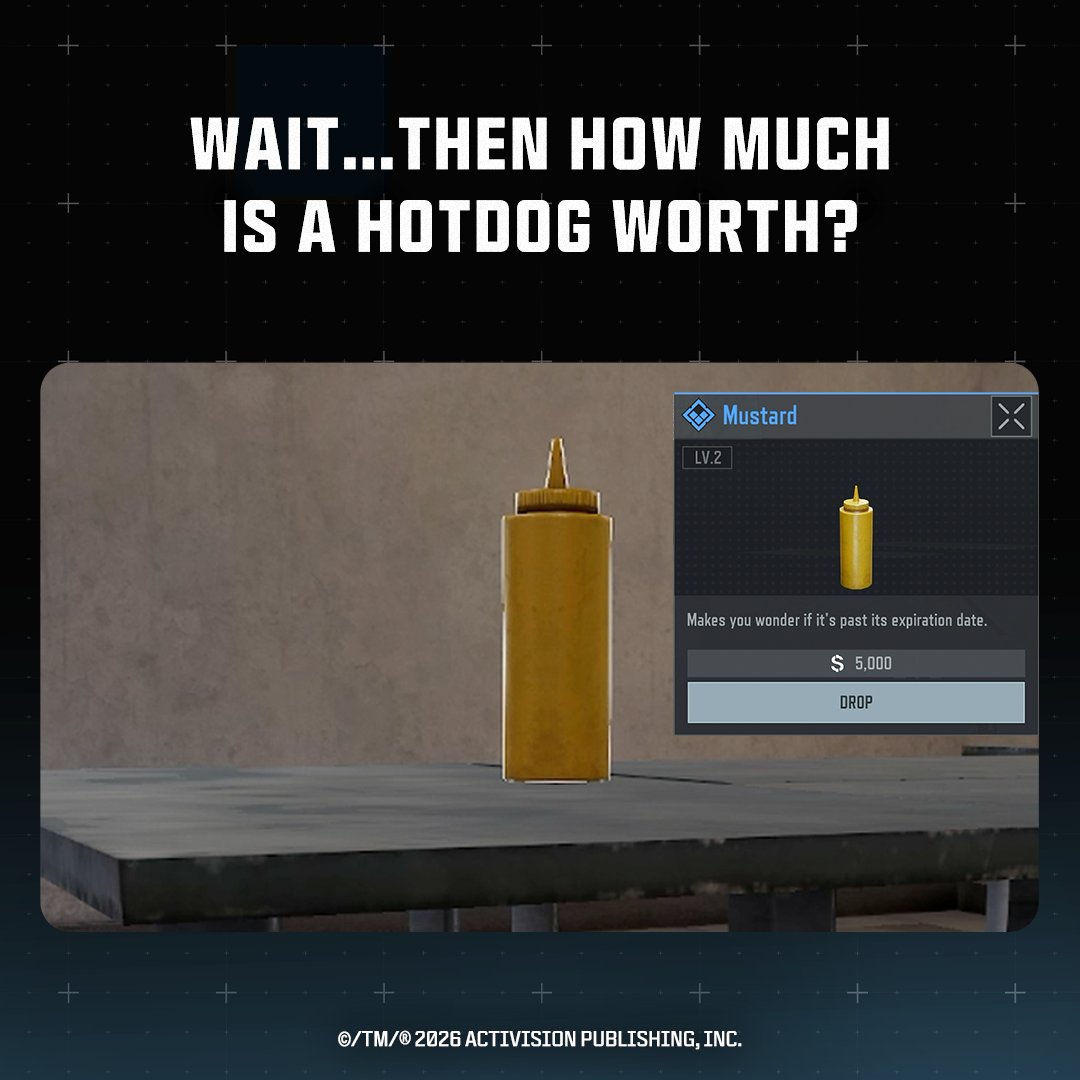 マスタードが5ドル... じゃあ、ホットドッグは一体いくらするんだろう🤔？