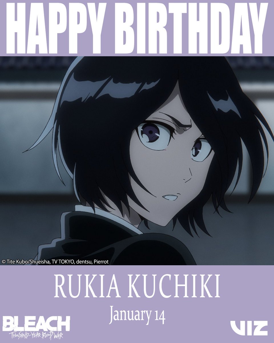 VIZMedia's tweet image. Happy birthday to our favorite Ice Queen, Rukia! 🐰❄️