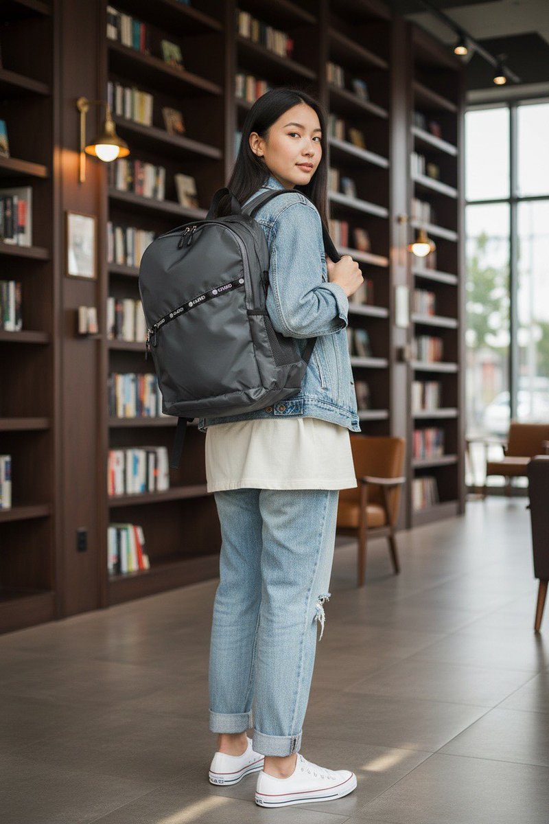 MFactorygroup's tweet image. 新作リュック登場！✨
シンプルで機能的なナイロン素材ラウンドリュック🖤
メインルームは広くてPCも収納OK、
日常〜通勤・おでかけにも使える万能バッグ🎒

詳細はこちら↓
mfactorygroup.stores.jp/items/68db3e72…

#リュック #バッグ #ナイロンバッグ #通勤通学 #デイリーユース