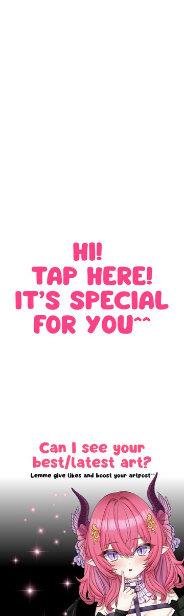 🔱Something that boost your artpost is coming!!
Tap me and you'll see the magic ^w^

Let's support each other #artist
#artmoots  #vtuber