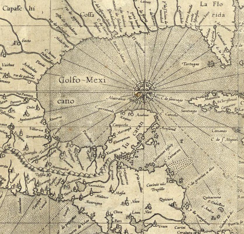 vintagemapstore's tweet image. 'Golfo Mexicano, 1569 Mercator map