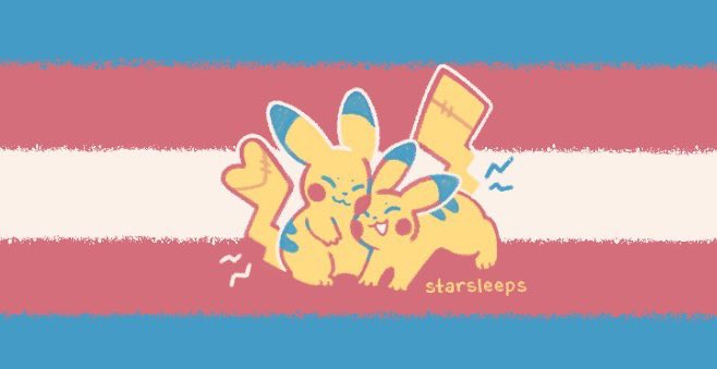 starsleeps's tweet image. the post brought to you by trans pikachu