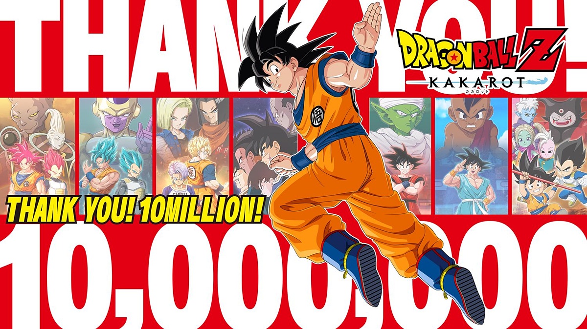 ドラゴンボールZ KAKAROT」世界累計販売本数1,000万本突破！記念PVや全