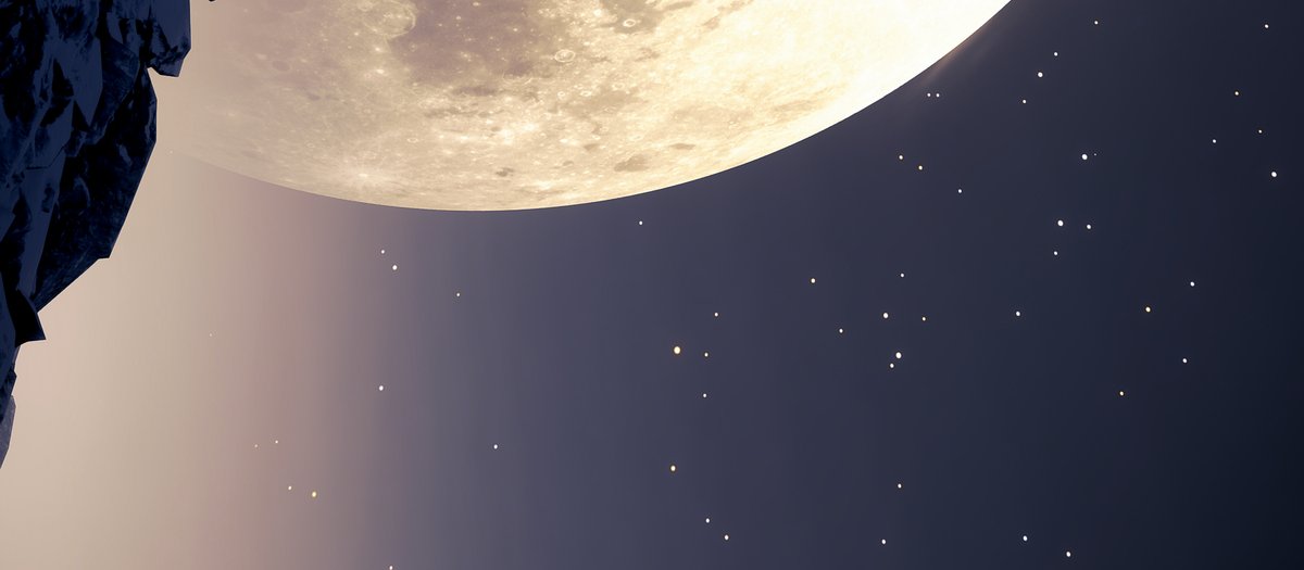 投稿タップで満月が見られます。