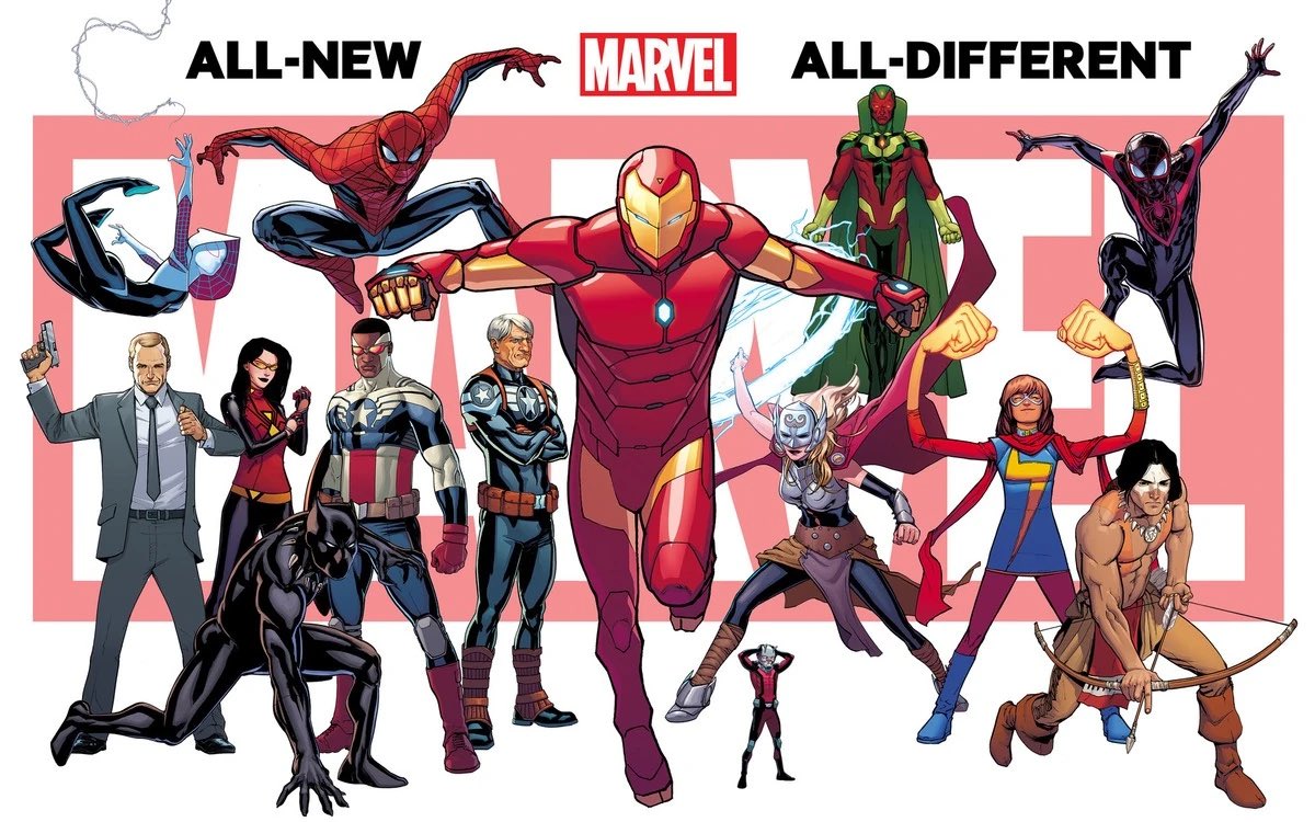 LoganAF2's tweet image. Riri williams sure
ms.marvel sure i love her.
Sam wilson becoming captain america no problem thats whatever.
Miles and spidergwen coming to 616, FUCK NO A MISTAKE.
Jane foster thor, please nothing but a spit in the face to thor fans. 
Everything else is whatever.
